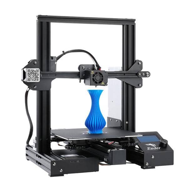 Comgrow Creality 3D DIY 3D Printer Ender 3 with Tempered Glass Plate and Five Nozzles 220x220x250mm Printing Size uk reviews