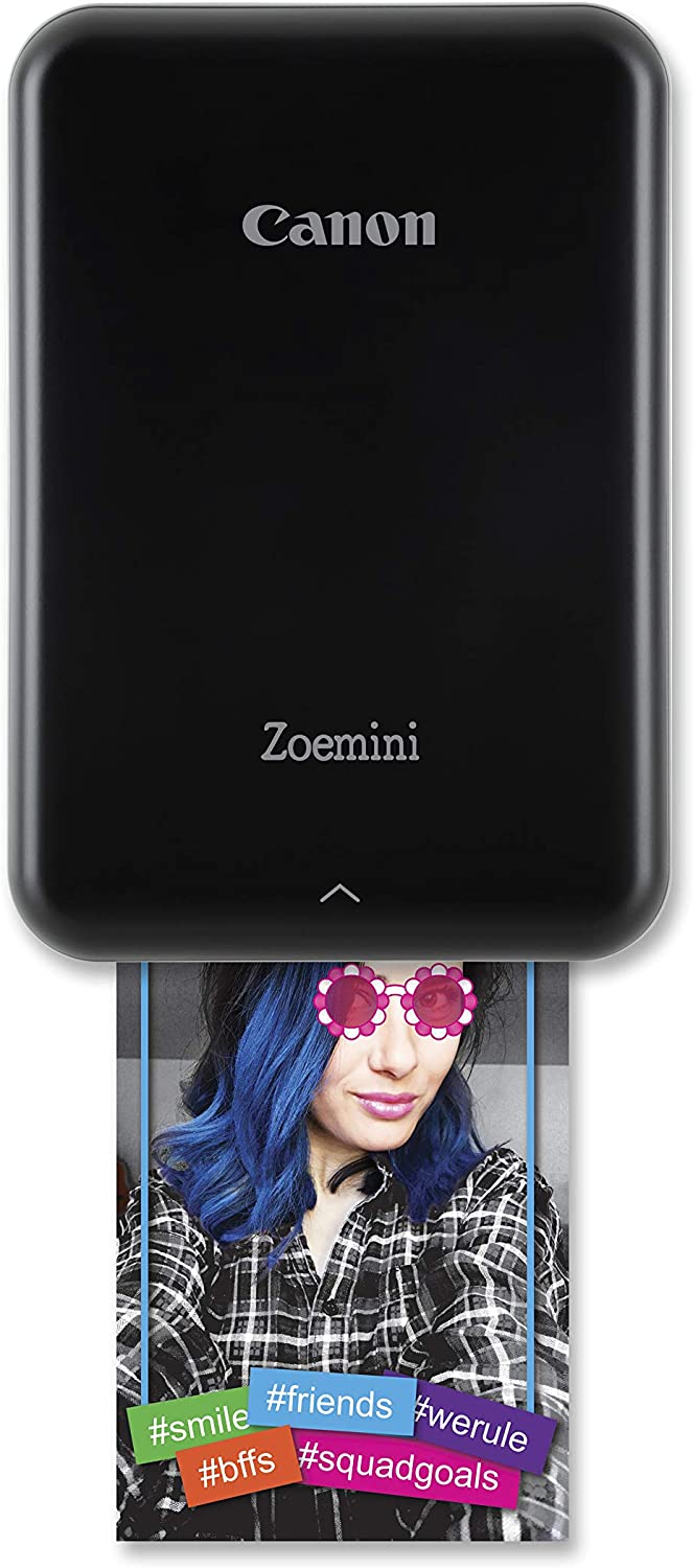  Canon Zoemini smartphone photo printer (Black) – Get instant 2x3” sticky-backed photos from your iOS or Android device. Ink free with ZINK technology uk reviews