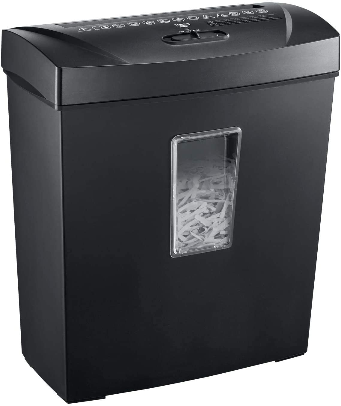 Bonsaii 12-Sheet Cross-Cut Paper Shredder P-3 High-Security for Home & Small Office Use, Shreds Credit Cards Staples Clips with 14-Litre Wastebasket, Black uk reviews